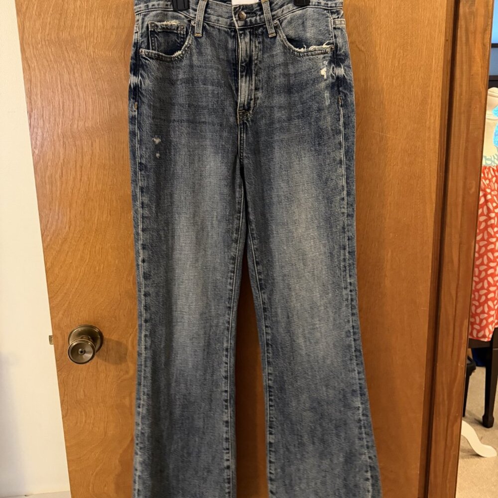 Pistola Womens Stevie High-Rise Wide-Leg Jeans Size 27 Distressed EUC, Worn Once - Picture 2 of 11